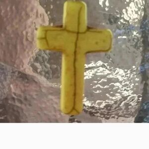 Yellow Cross Pendant